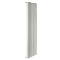 Дизайнерский вертикальный радиатор Metrum BM6 1180-30 1800/465 Белый Мат Ral 9016M подкл.99