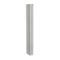 Дизайнерский вертикальный радиатор Metrum BM6 2180-30 1800/255 Белый Мат Ral 9016M подкл.99