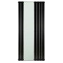 Дизайнерський вертикальний радіатор з дзеркалом Mirror PE 1118/10 Чорний Мат RAL9005 М 99 