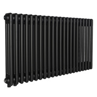 Горизонтальний радіатор Warm Well Column 3 575х1010мм чорний №88 