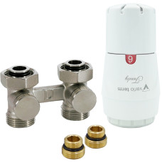 Комплект кранов Vario Term, Standard тип V, Trendy прямой, PRNYGS05106C/FP (with nipples)