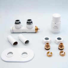 Комплект термостатичний 50 mm TWINS ALL in ONE правий, білий МАТ ATSGS0221CFK/P (PEX)