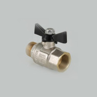 Кран кульовий посилений VALTEC PERFECT VT.318 ручка метелик вн.-зовн.
