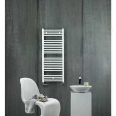 Електричний рушниковисушувач Zehnder Aura 500 x 1217, білий з білим Теном