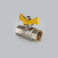 Кран кульовий газовий ручка метелик VALTEC VT.277 вн.-вн.