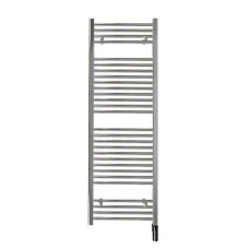 Електричний рушниковисушувач Zehnder Aura 500 x 1217, хром з чорним ТЕНом