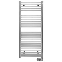 Електричний полотенцесушитель Zehnder Aura 500 x 1226, хром з програмованим теном