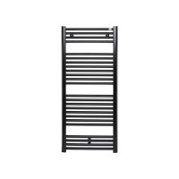 Водяний рушниковисушувач Zehnder Virando 1226 x 500, чорний матовий