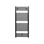 Водяний рушниковисушувач Zehnder Virando 1226 x 500, чорний матовий