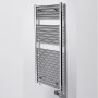 Електричний полотенцесушитель Zehnder Aura 500 x 1226, хром з програмованим теном