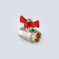 Кран кульовий ручка метелик VALTEC VT.217 вн.-вн.