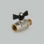 Кран шаровой усиленный VALTEC PERFECT VT.318 ручка бабочка вн.-наруж.