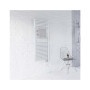 Електричний рушниковисушувач Zehnder Aura 906 x 500, білий з програмованим теном
