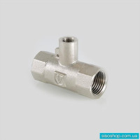Фитинг резьбовой – тройник для подключения датчика температуры VALTEC VTr.250