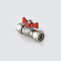Кран шаровой с обжимным соединением VALTEC VT.343 16мм