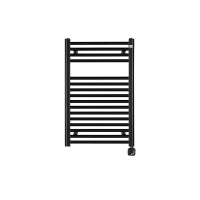 Електрична рушникосушка Zehnder Aura 775×500 — чорний мат, з ТЕНом HEC 1.0, 300 Вт (PBEBZ-080-050-HEC-HID)