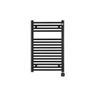 Електрична рушникосушка Zehnder Aura 775×500 — чорний мат, з ТЕНом NEX HOME, 300 Вт (PBEBZ-080-050-NEX-HID)