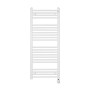 Електрична рушникосушка Zehnder Aura 1217×500 — біла, ТЕН HEC 600 Вт