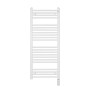 Електрична рушникосушка Zehnder Aura 1217×500 — біла, HOTS (HOT2) 600 Вт