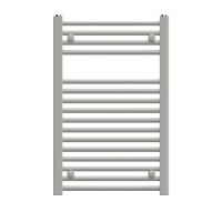 Водяна рушникосушка Zehnder Aura 775×500 — біла (RAL 9016), підключення 1/2″