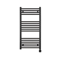 Електрична рушникосушка Zehnder T100 1000×500 з ТЕНом NEX HOME, чорна, 600 Вт (PUKB-100-050-9205-NEX-HID).