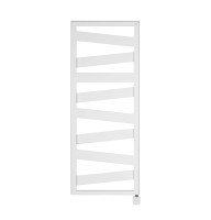 Zehnder Kazeane 1266×500 — електрична рушникосушка з ТЕНом NEX HOME, біла, 600 Вт, приховане підключення (арт. RK-130-050-9016-NEX-HID)