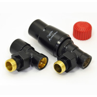 Комплект термостатичний Vario Term кутовий ROYAL Black mat ROGS0224CFK
