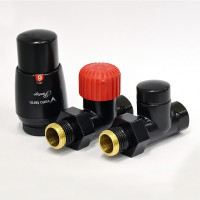 Комплект термостатичних Vario Term прямий ROYAL Black mat ROGS0224CFP