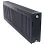 Чорний сталевий радіатор WarmWell тип 22V 300 мм (нижнє підключення)